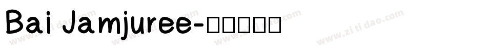 Bai Jamjuree字体转换